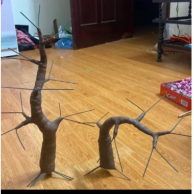 Bonsai giả trang trí hoa Tết tiện lợi - Nhiều kiểu dáng, kích thước đa dạng, giá 33.000đ 2