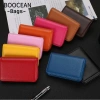 BOOCEAN Hộp đựng danh thiếp ví da PU doanh nhân chống trộm siêu mỏng dung lượng lớn