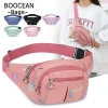 BOOCEAN Túi Đeo Chéo Ngực/Hông/Vai Nhẹ Chống Thấm Nước In Chữ Đa Năng Thể Thao