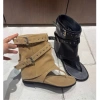 Boot Nữ Cao Cổ Đế 5cm Da Lộn Khóa Bản To Dép Quai Kẹp Cá Tính Hottrend 2.025 3