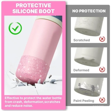 Boot silicone chống trượt Owala FreeZip 16oz & Flip 14oz – Bảo vệ chai thép không gỉ, cách nhiệt 12oz – 67.927₫