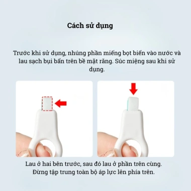 Bọt biển trắng răng Nhật Bản, bỏ vết ố vàng, cho trẻ em, giảm còn 30k - 30.000đ