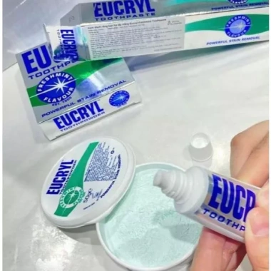 Bột kem tẩy trắng răng Eucryl combo - Loại bỏ mảng bám, trắng răng, thơm miệng, giảm hôi - Giá chỉ 159.000₫ 7 Bột kem tẩy trắng răng Eucryl combo - Loại bỏ mảng bám, trắng răng, thơm miệng, giảm hôi - Giá chỉ 159.000₫ 7