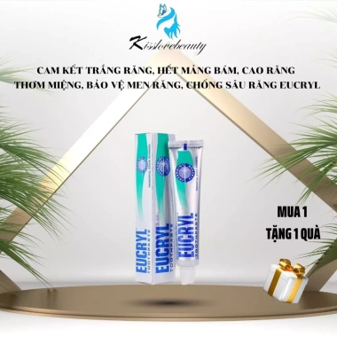 Bột kem tẩy trắng răng Eucryl combo - Loại bỏ mảng bám, trắng răng, thơm miệng, giảm hôi - Giá chỉ 159.000₫