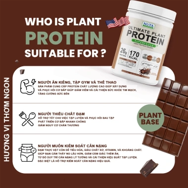 Bột Protein Thực Vật NUTA SUPERFOODS 800g - Giá 309.000đ, Hỗ Trợ Tăng Cơ 9