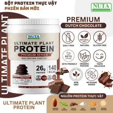 Bột Protein Thực Vật NUTA SUPERFOODS 800g - Hỗ Trợ Phát Triển Cơ Bắp, Giảm 20%