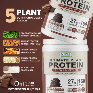 Bột Protein Thực Vật Ultimate 800g Chính Hãng, Hỗ Trợ Tăng Cơ, Giá Ưu Đãi 289k