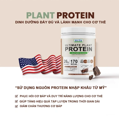 Bột Protein Thực Vật ULTIMATE PLANT – Đạm cao, tăng cơ, giảm cân, chỉ 309.000₫ 9