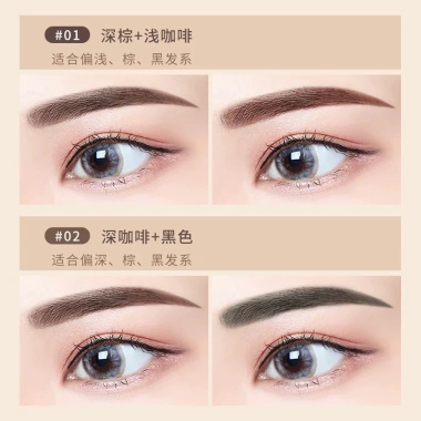 Bột Tán Chân Mày Meixier 2 ô + Cọ, Không Thấm Nước, Chống Mồ Hôi, Màu Lâu Trôi - 39.000đ 6