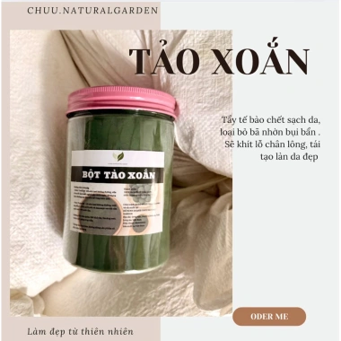 Bột Tảo xoắn dưỡng da loại 1 nguyên chất 400g - Hủ, tặng bộ dùng thử, giảm giá 102k