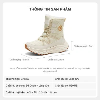 Bốt tuyết cao cấp Camel Crown da nhung ngắn kiểu Đông Bắc, chống trơn trượt, thích hợp leo núi, đi bộ đường dài - 981.817 VND 6 Bốt tuyết cao cấp Camel Crown da nhung ngắn kiểu Đông Bắc, chống trơn trượt, thích hợp leo núi, đi bộ đường dài - 981.817 VND 6