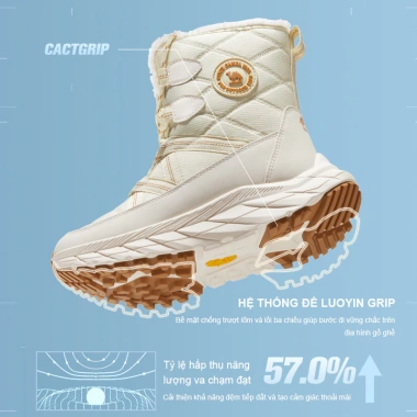 Bốt tuyết cao cấp Camel Crown da nhung ngắn kiểu Đông Bắc, chống trơn trượt, thích hợp leo núi, đi bộ đường dài - 981.817 VND