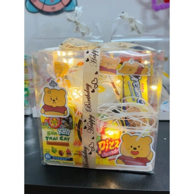 Box quà Bánh Kẹo kèm Đèn LED - Quà Tặng Sinh Nhật, Kỷ Niệm, Trung Thu, 20/10, 8/3, Valentine 14/2, 1/6 - Giá chỉ 130k