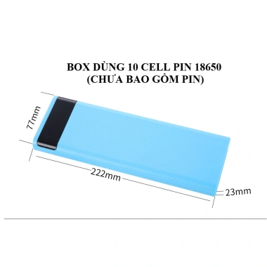 Box Sạc Dự Phòng 10 Cell 18.650 - Sạc Nhanh QC 3.0, Tự Lắp Dễ Dàng, Giá Ưu Đãi 165k 2