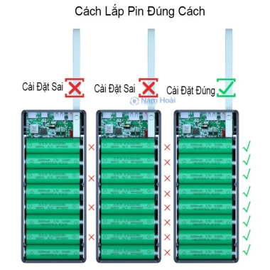 Box sạc dự phòng 16 cell sạc nhanh 22.5W + không dây 15W - Mẫu mới giá 295k