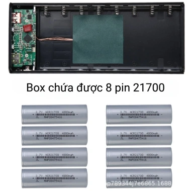 Box Sạc Dự Phòng 8 Pin 27.100 - Sạc Nhanh 22.5W & Không Dây 15W, Có Đèn Pin, Giá Ưu Đãi 270k 2