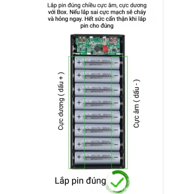 Box Sạc Dự Phòng 8 Pin 27.100 - Sạc Nhanh 22.5W & Không Dây 15W, Có Đèn Pin, Giá Ưu Đãi 270k 5