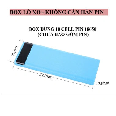 Box Sạc Dự Phòng QC 3.0 10 Cell 18.650 - Sạc Nhanh, DIY Tự Lắp, Giá 165k (199.650) 2