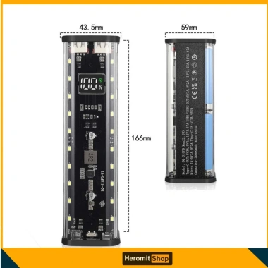 Box sạc dự phòng vỏ TS8 pin 18.650 – không cần hàn, lắp ráp dễ dàng, 185.000 VND 8
