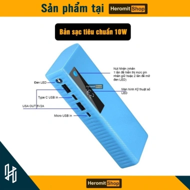 Box sạc nhanh A1 - Vỏ sạc dự phòng pin 21.700, sạc an toàn, giá chỉ 95.000đ 3