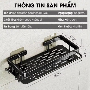 Boxhome Giá Để Đồ Rửa Bát Gắn Tường Inox Đa Năng Chống Gỉ - 148.000₫ 8