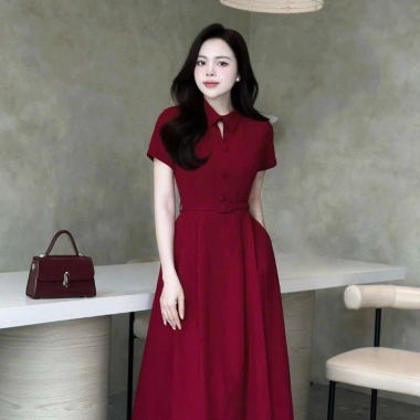 BST Sắc Đỏ - Váy đầm nữ U&M Bigsize lễ hội Giáng sinh & Tết, giảm còn 300k 3