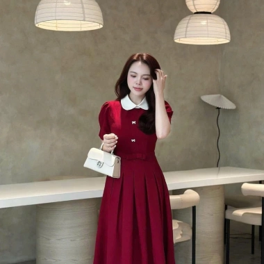 BST Sắc Đỏ - Váy đầm nữ U&M Bigsize lễ hội Giáng sinh & Tết, giảm còn 300k 4