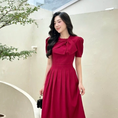 BST Sắc Đỏ - Váy đầm nữ U&M Bigsize lễ hội Giáng sinh & Tết, giảm còn 300k 5