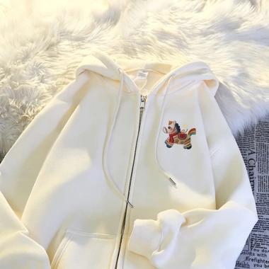 BST TẾT 2.026 Hoodie Zip CLOT Unisex 100% Cotton Áo Khoác Thu Đông Hoạ Tiết