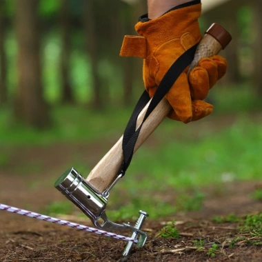 Búa Cắm Trại Đóng Cọc Ghim Neo Lều Thép Không Gỉ Siêu Bền Giá 235.000 VNĐ 4