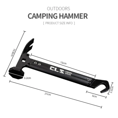 Búa Đa Năng CLS Camping Thép Không Gỉ Siêu Nhẹ Đóng Cọc Ghim Lều Trại 224k 7 Búa Đa Năng CLS Camping Thép Không Gỉ Siêu Nhẹ Đóng Cọc Ghim Lều Trại 224k 7