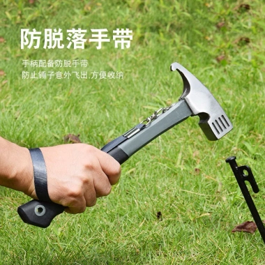 Búa thép carbon nhiệt cao, cán cao su bọc, đóng đinh gia cố lều trại - 120.000₫