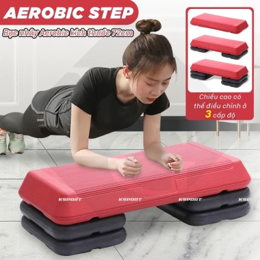 Bục Nhảy Aerobic Step Gym Yoga Nhựa ABS 72cm Chống Trượt, Điều chỉnh cao - 599k 7 Bục Nhảy Aerobic Step Gym Yoga Nhựa ABS 72cm Chống Trượt, Điều chỉnh cao - 599k 7