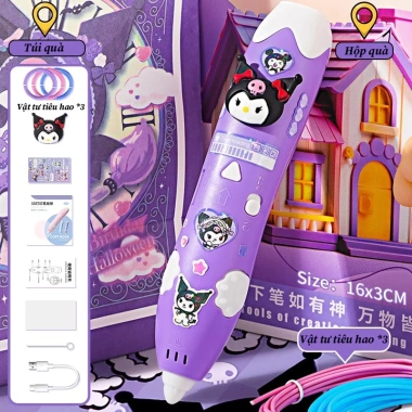 Bút in 3D trẻ em – Đồ chơi vẽ 3D sáng tạo, brush nhiệt độ thấp, kích thích trí tưởng tượng