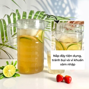 Ca 2 lít kính Việt Nhật chịu nhiệt cao, có quai cầm - Bình đựng nước giá ưu đãi 14.300₫ 5 Ca 2 lít kính Việt Nhật chịu nhiệt cao, có quai cầm - Bình đựng nước giá ưu đãi 14.300₫ 5