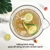 Ca kính đựng nước, trà đá chịu nhiệt cao, nắp & quai cầm - Hằng Đồng Nát 6.056, giảm còn 35.000₫ 6