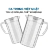 Ca nhựa kính trong suốt 6.056 Việt Nhật 2L Bình nước tay cầm vân nổi sang trọng 2