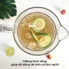 Ca nhựa kính trong suốt 6.056 Việt Nhật 2L Bình nước tay cầm vân nổi sang trọng 4