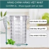 Ca nhựa kính trong suốt 6.056 Việt Nhật 2L Bình nước tay cầm vân nổi sang trọng 5
