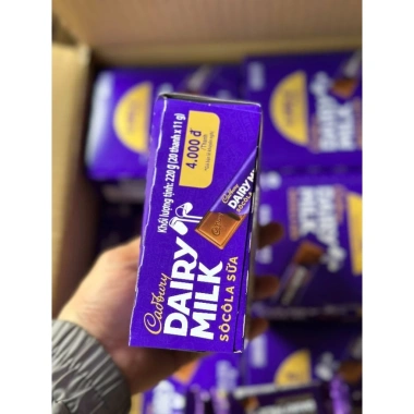 Cadbury Dairy Milk TopSocola 20 thanh 11gr Vị sữa nhập khẩu Malaysia - 55.999đ Kinh Đô