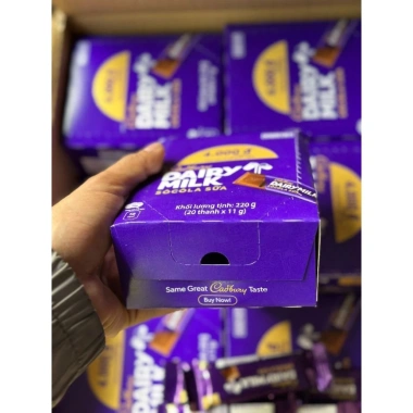 Cadbury Dairy Milk TopSocola 20 thanh 11gr Vị sữa nhập khẩu Malaysia - 55.999đ Kinh Đô