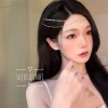 Cài trán dây đôi kẹp đá hoa bất đối xứng - Vòng đeo đầu cosplay cổ trang giá hời 2