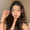 Cài trán dây đôi kẹp đá hoa bất đối xứng - Vòng đeo đầu cosplay cổ trang giá hời 9