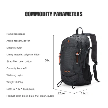 CAMEL CROWN Leo núi 40L Túi ba lô đôi vai, công suất lớn, phù hợp đi bộ đường dài, giá 571.320₫