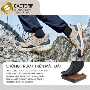 Camel Crown Sports Nam Giày Đường Dài Da Chống Thấm Nước, Trơn Trượt, Chịu Mài Mòn 2.023