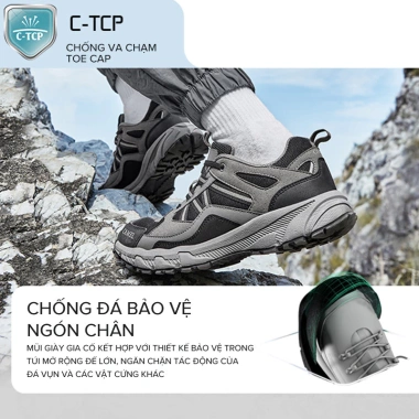 Camel Crown Sports Nam Giày Đường Dài Da Chống Thấm Nước, Trơn Trượt, Chịu Mài Mòn 2.023