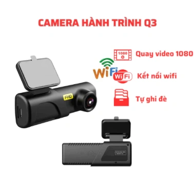 Camera hành trình ô tô Q3 WiFi kết nối điện thoại, góc rộng cực nét, thiết kế nhỏ gọn, USB tiện lợi 448.000₫