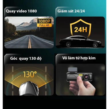 Camera hành trình ô tô Q3 WiFi kết nối điện thoại, góc rộng cực nét, thiết kế nhỏ gọn, USB tiện lợi 448.000₫