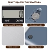 Cân bếp điện tử 0.1g/5kg mặt inox chịu nước, chức năng trừ bì - Giá chỉ 99.000đ 8