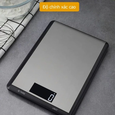 Cân bếp điện tử 1g/10kg inox chống nước, trừ bì - Giá giảm 205.000đ